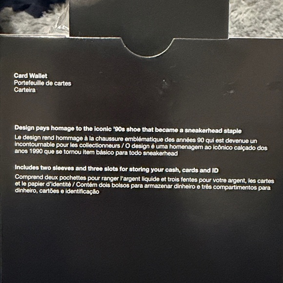 Nike Air Max Card Wallet Mens New - Picture 3 of 3